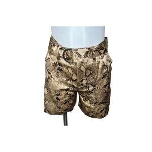 BANANA REPUBLIC Silk Belted Cargo Shorts Python Size 0